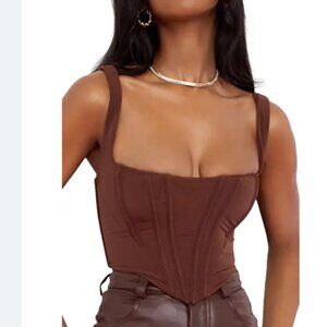 HOUSE OF CB Ninetta Mesh Corset Top - NEW